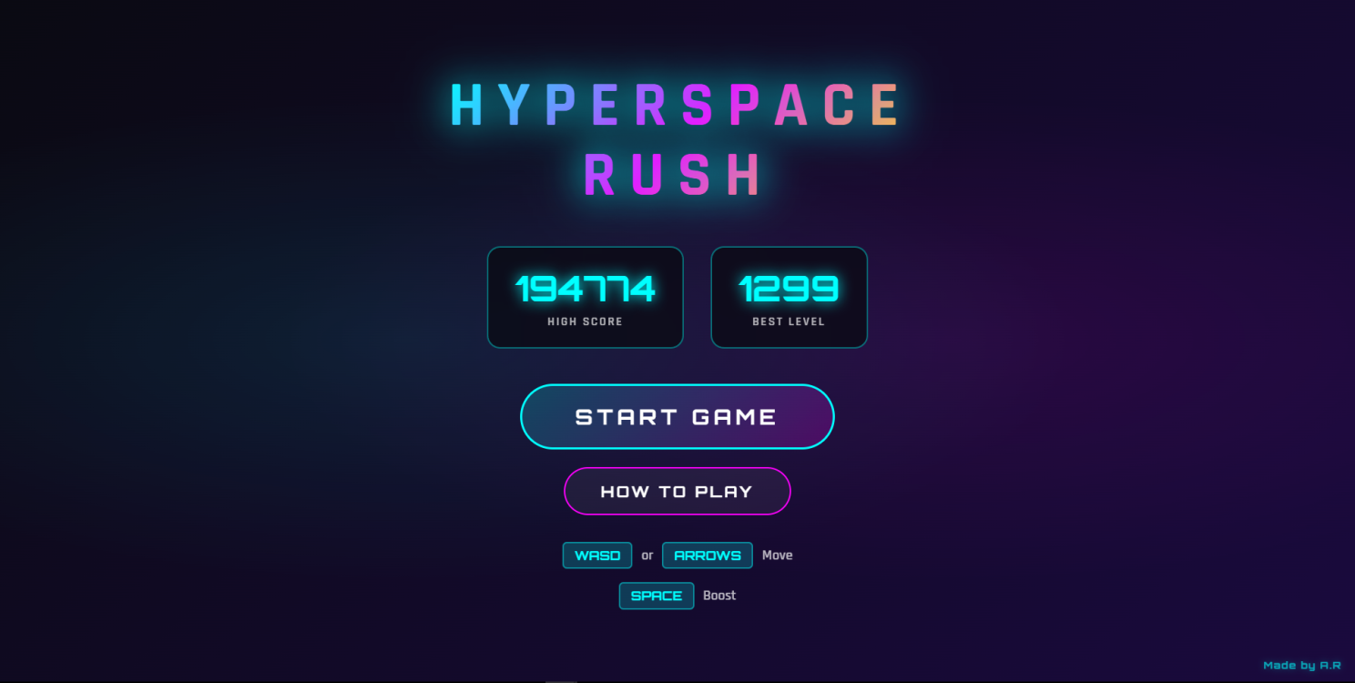 Hyperspace Rush Game